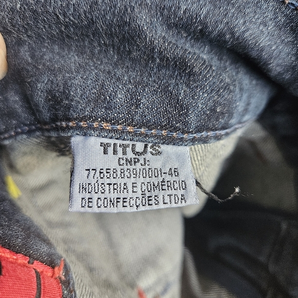 Titus Straight Leg Denim Blue Jeans Men's Size 32x30 - Picture 10 of 16